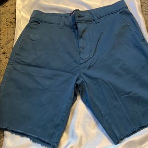 Navy blue cutoff shorts